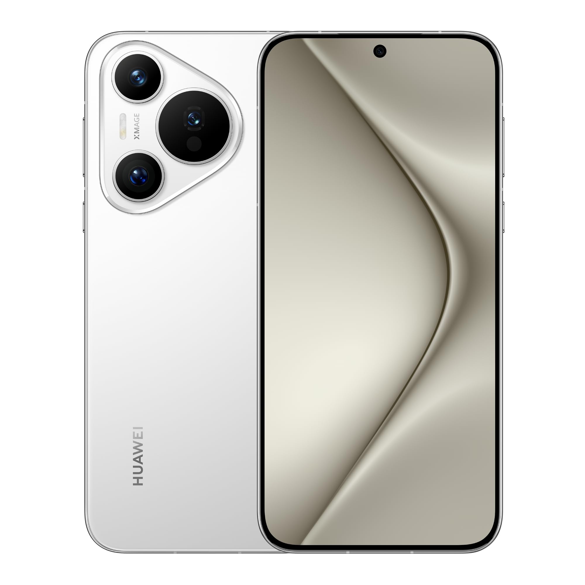 HUAWEIPura 70 Smartphone, 6.6" Flat-edge Screen, Ultra Speed Snapshot, 66W SuperCharge, 4900mAh Battery, 12GB+256GB, White