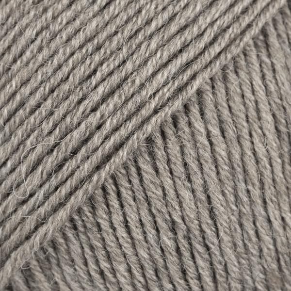 Superwash Merino Wool Yarn Drops Baby Merino, Sport Weight, 5 ply, 1.8 oz 191 Yards, Quantity is per 1 Item (57 Greige)