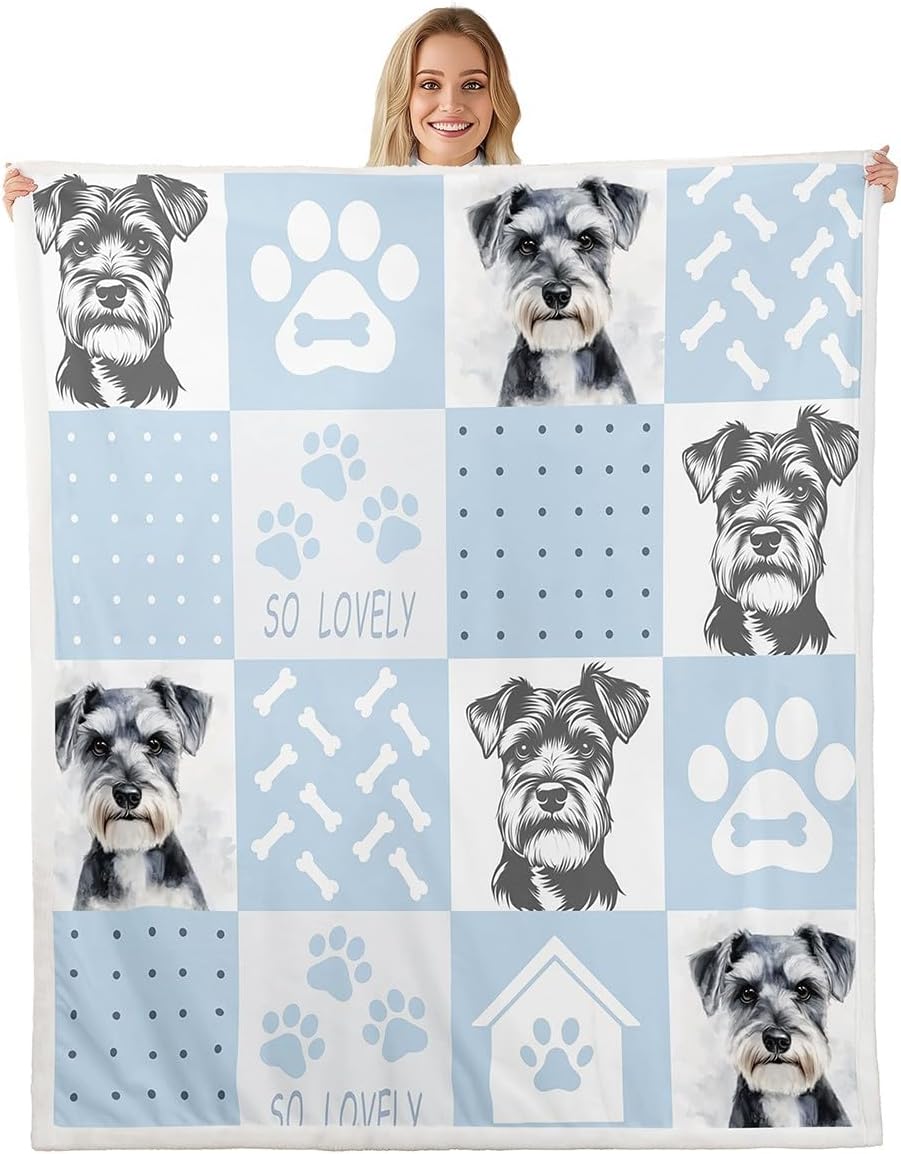 Castle Fairy Kawaii Dog Blanket Twin 60x80 Birthday Theme Balloons Blanket for Kids Teens Boys Girls Puppy Animal Paws Print Sherpa Blanket Lightweight Summer Ice Cream Blanket Living Room Decor