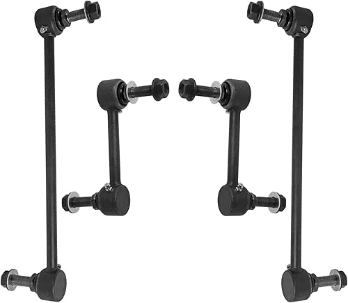 Miniatura 91 de Detroit Axle - 4 barras estabilizadoras para Jeep Grand Cherokee Commander 2005-2010 2006 2007 2008 2009 de repuesto delantero y trasero