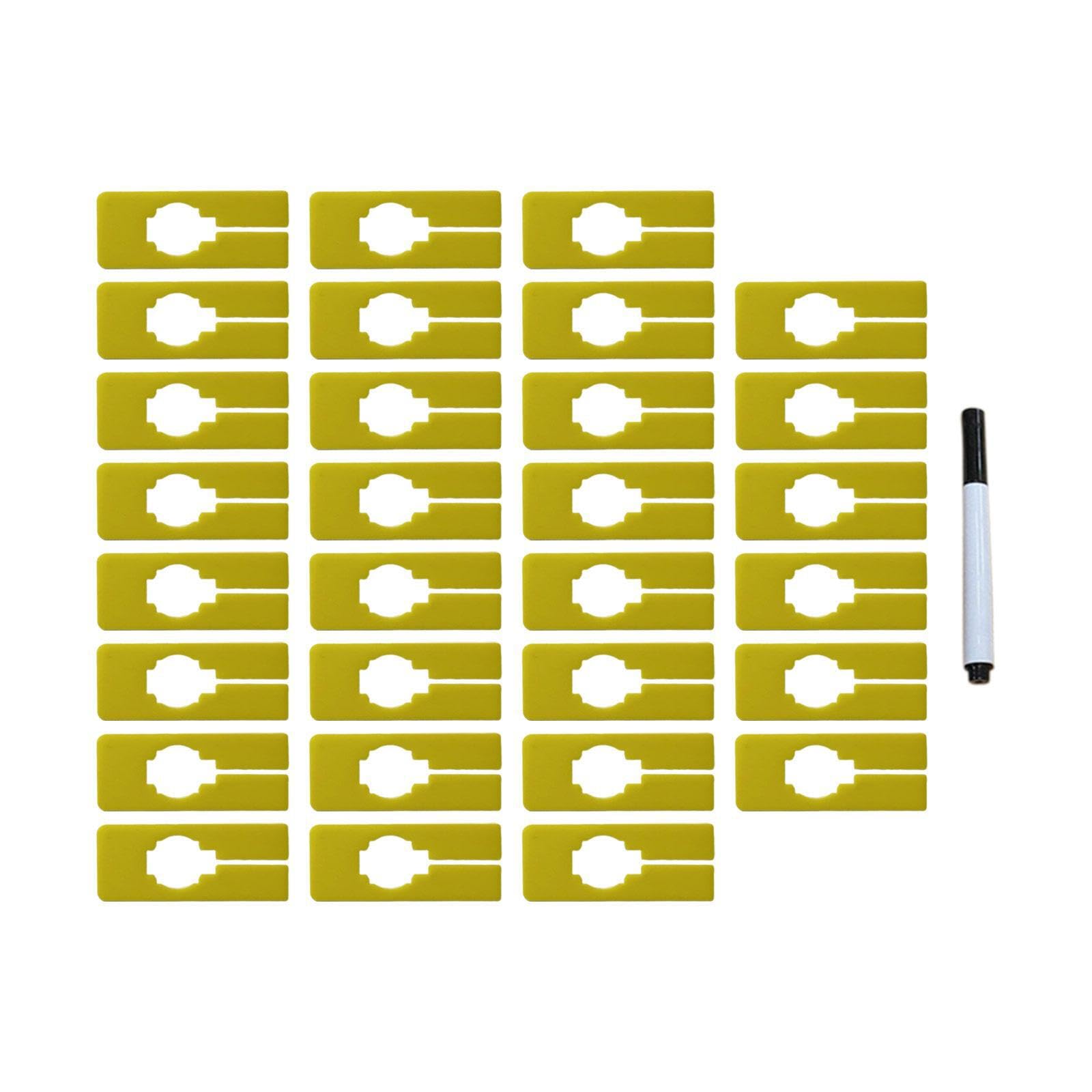 CYDZSRA Clothing Rack Size Dividers Offer Simple Yet Effective Solutions For Closet Organization Featuring Reusable Writable Labels For Easy Wardrobe Partition Board Clothing