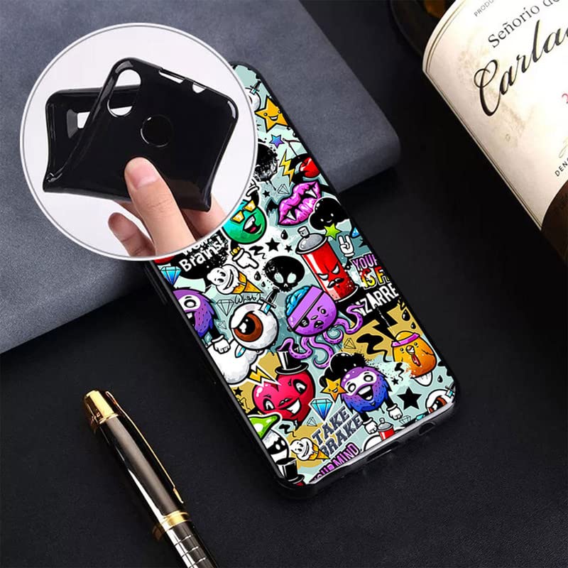 HGJTFANY Funda Para Honor X5 Plus (6.56") + 2 Piezas Cristal Templado Protector Pantalla, Ultrafina Negro