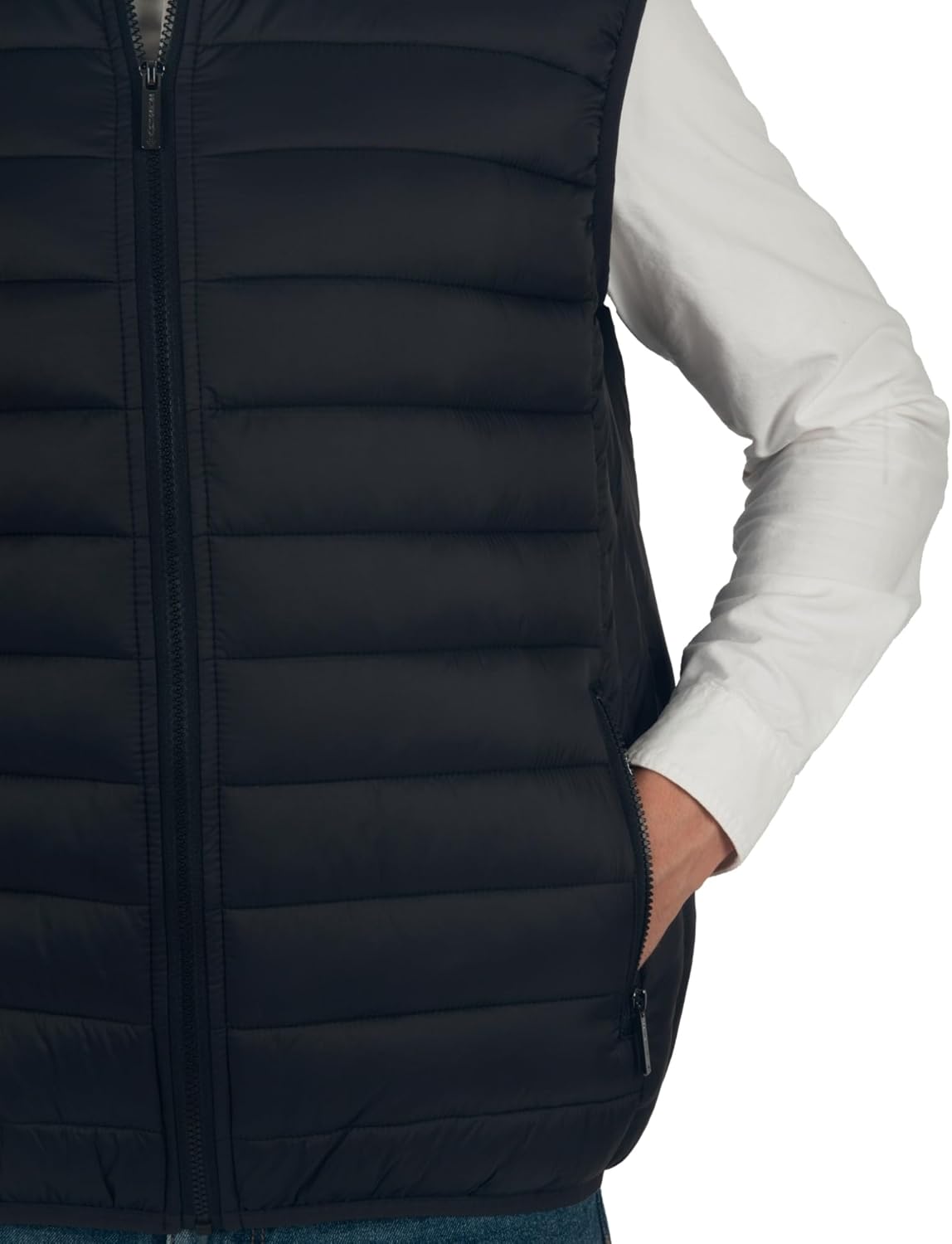 Alpine Swiss Clark Mens Puffer Vest Down Alternative Water Resistant Packable Outerwear Zip Up Pockets Warm Versatile Layer - Image 2