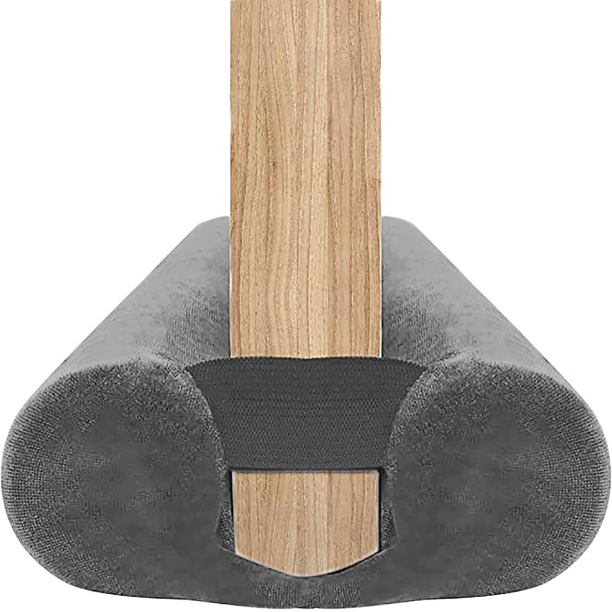 Bksai Grey Door Draft Excluder For Doors 75Cm No-Adhesive Draught Excluder For Bottom Of Door Cushion Front Door Wind Blocker Internal (60-75Cm)