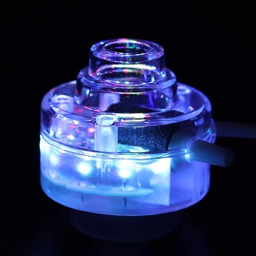 Miniatura 7 de Colorido gradiente incluso salida de aire bajo el agua burbuja tanque de peces luz LED, luz sumergible, impermeable para tanque de peces