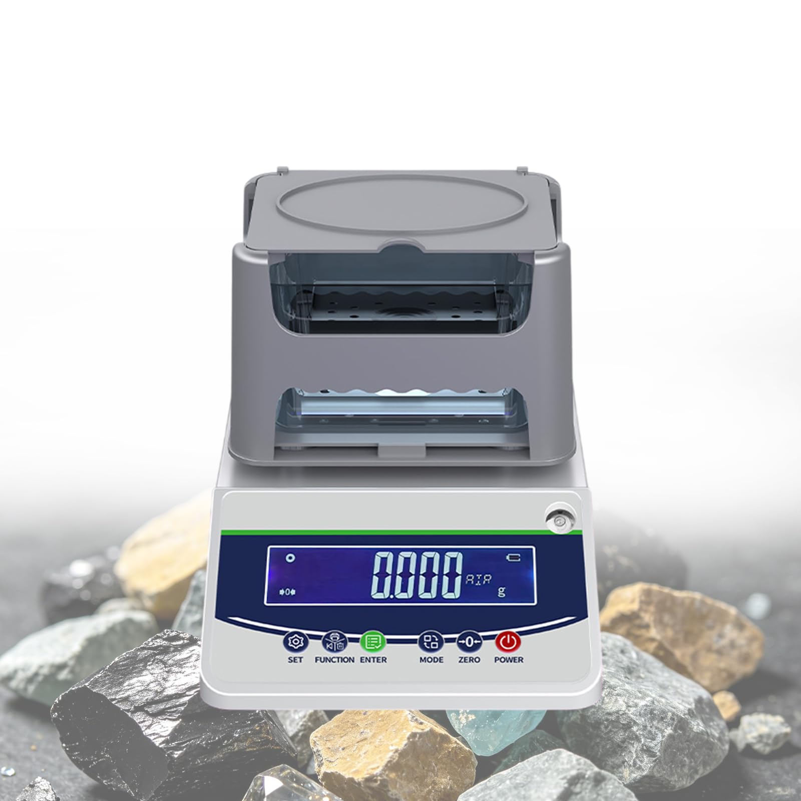 Qlbnxks Solids Density Meter High Accuracy Digital Solid Densimeter Accuracy 0.005g for Laboratory