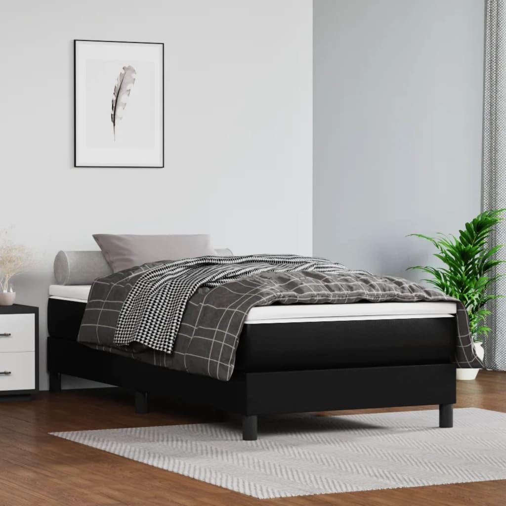 Materasso a molle insacchettate medio, 80 x 200 x 20 cm, in ecopelle, con molle insacchettate e schiuma confortevole, design ergonomico per chi dorme sulla schiena e sulla pancia, traspirante