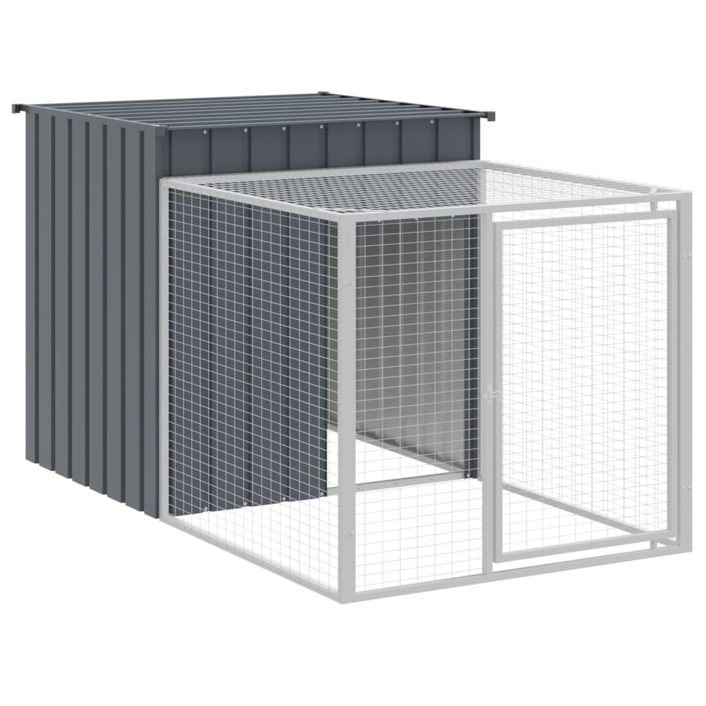 jaula de pollos con caño antracita 110 x 813 x 110 cm jaula de pollo galvanizado acero jaula de pollo, estiércol para aves de corral para gallinas, gansos, palomas y codornices
