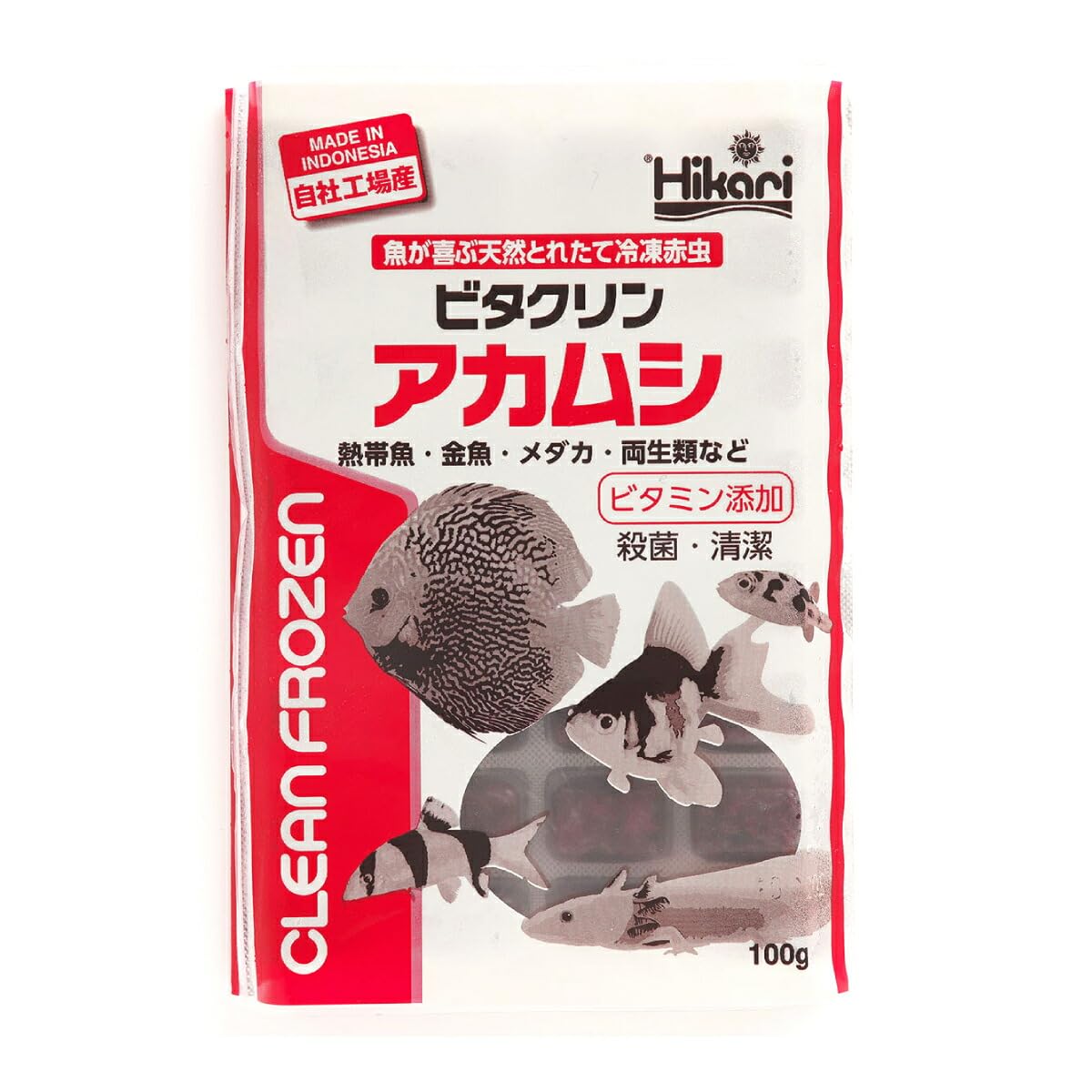 Amazon.co.jp: 「 ビタクリンアカムシ 1枚 100g キョーリン 冷凍餌