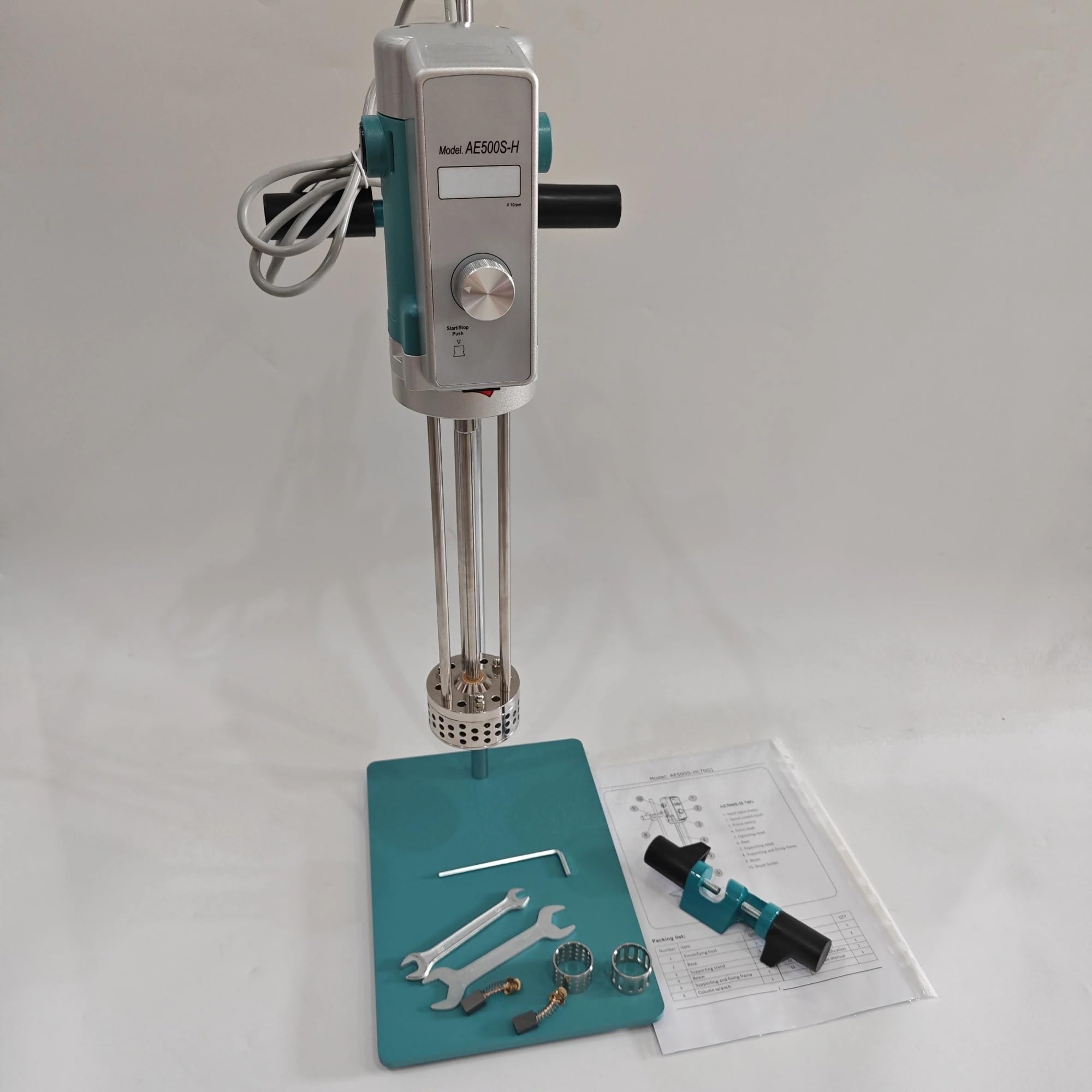 Mezclador de alto cizallamiento homogeneizador, emulsionante de laboratorio, máquina mezcladora dispersadora para emulsificación, digital, esencial para aplicaciones de laboratorio