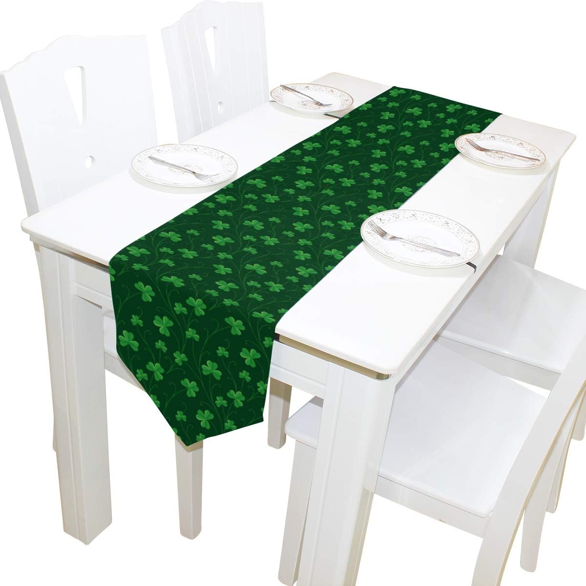 Free Shipping Over $50 WIHVE Table Runners St Patrick's Day Shamrock Double-Sided Polyester Long Table Runner 13 x 70 Inches Multicolor Table Cloth for Office Kitchen Dining Wedding Party Home Decor Flash Deals - 80% OFF WIHVE Table Runners St Patrick's Day Shamrock Double-Sided Polyester Long Table Runner 13 x 70 Inches Multicolor Table Cloth for Office Kitchen Dining Wedding Party Home Decor
