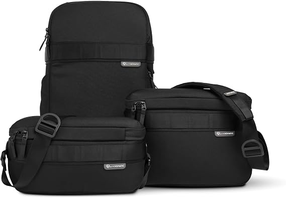 NOMATIC Luma Camera Sling 9L: Designed with Peter McKinnon, Camera Sling Bag with Quick-Access Pockets, Magnetic Closures - Ideal Camera Bags for Photographers & Compact Camera Case (Black)