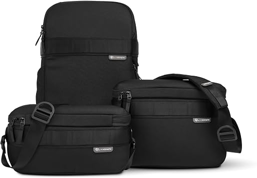 NOMATIC Luma Camera Sling 9L: Designed with Peter McKinnon, Camera Sling Bag with Quick-Access Pockets, Magnetic Closures - Ideal Camera Bags for Photographers & Compact Camera Case (Black)