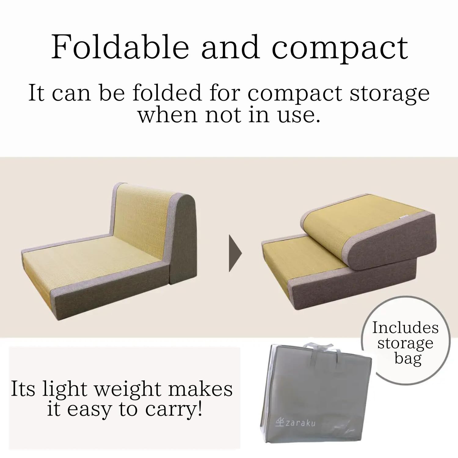 Amazon.com: BJDesign Foldable Igusa Tatami Floor Chair - Zen