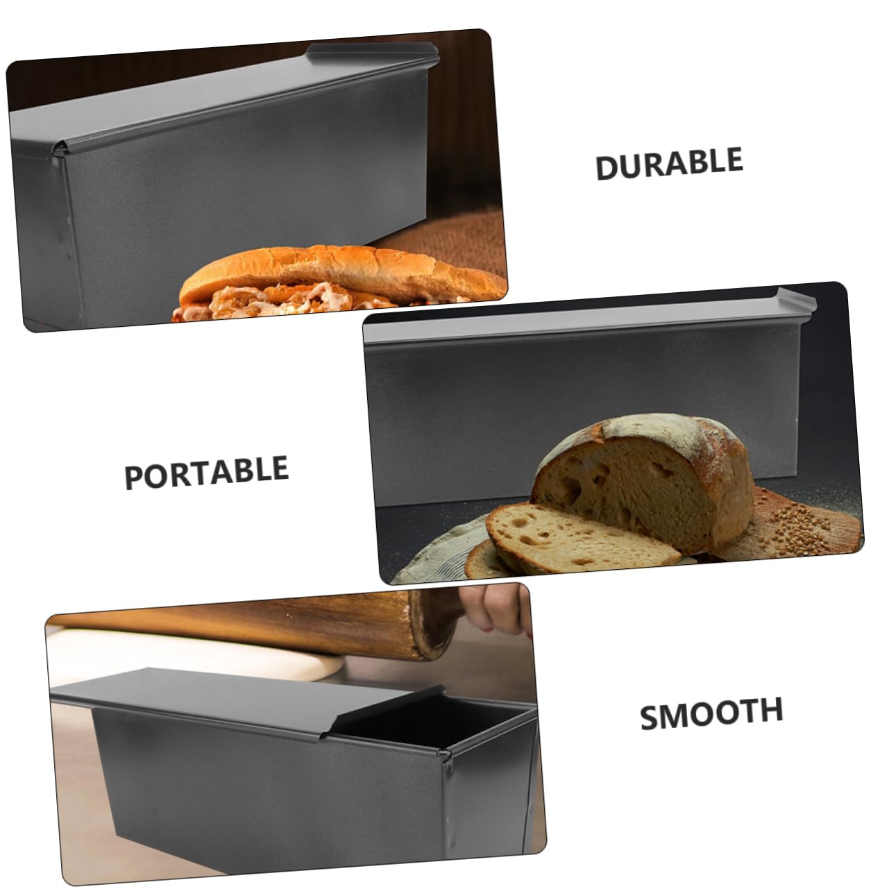 Alipis caja de tostadas molde brownie molde pizza baking tray molde bizcocho molde galletas planchas de asar sartén grill antiadherente postre pastel de carne Rosquilla planchar