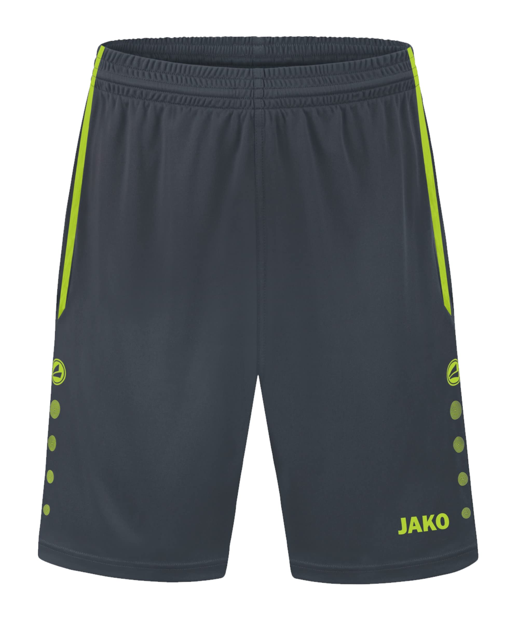 JAKO Kinder Sporthose Allround, Anthrazit/Lemon, Größe 164