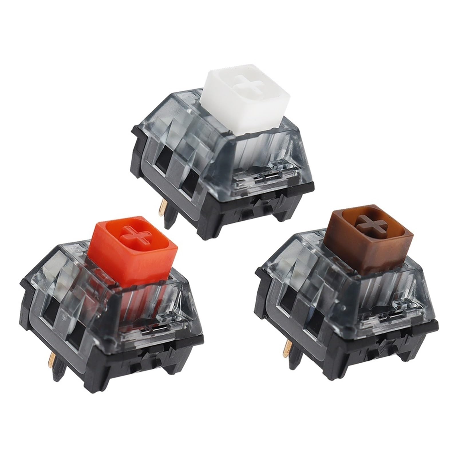 5 szt. Box V2 Switch BOX czerwone brązowe przełączniki do niestandardowej klawiatury mechanicznej DIY 5-pinowe przełączniki RGB Cherry MX (WHITE)