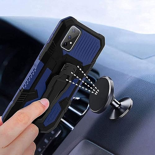 Miniatura 3 de Funda para Samsung A52, protección resistente de grado militar, para Samsung A52, anticaídas de 15 pies, con función atril magnético y 2 protectores