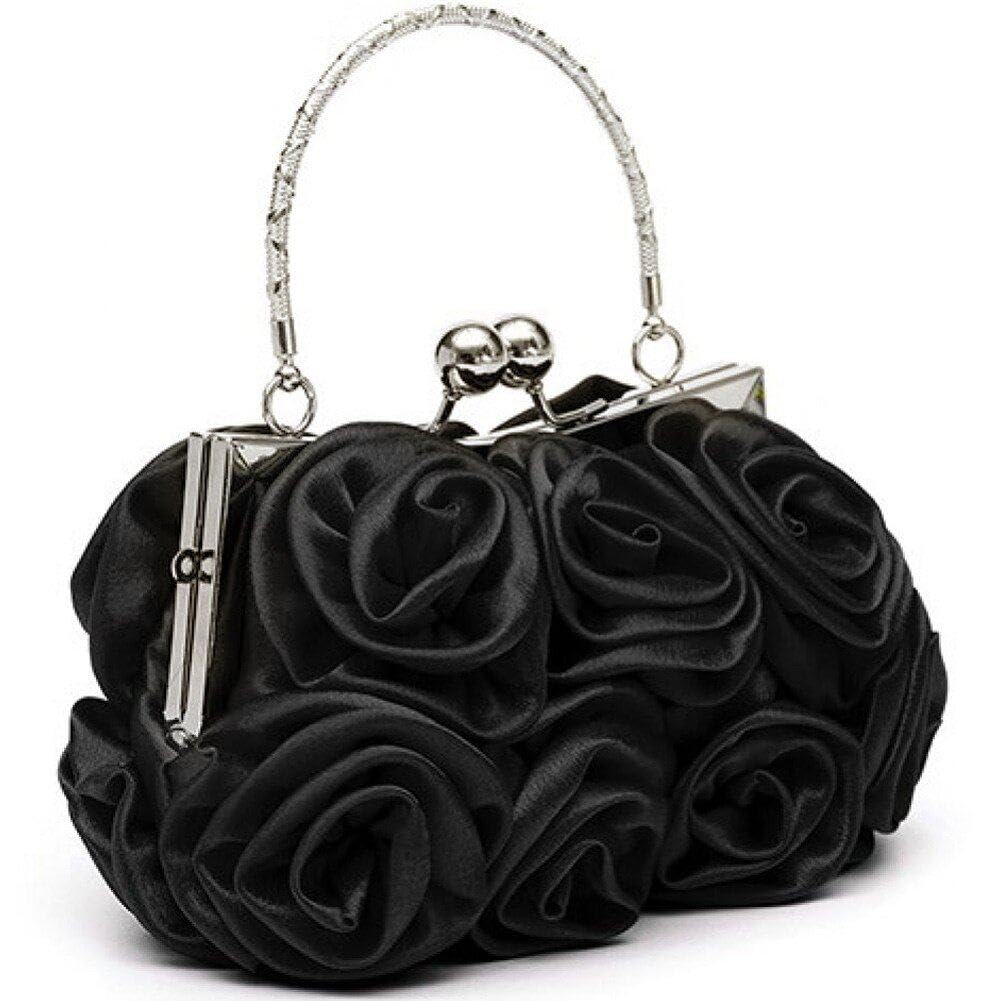 Sac à main en satin rose pour femme : fini les pochettes de soirée unies