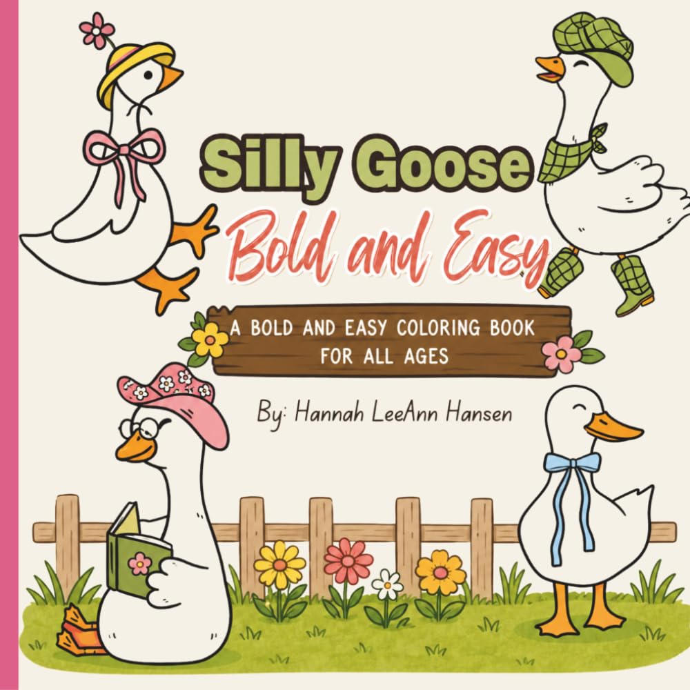 Silly Goose Bold and Easy Coloring