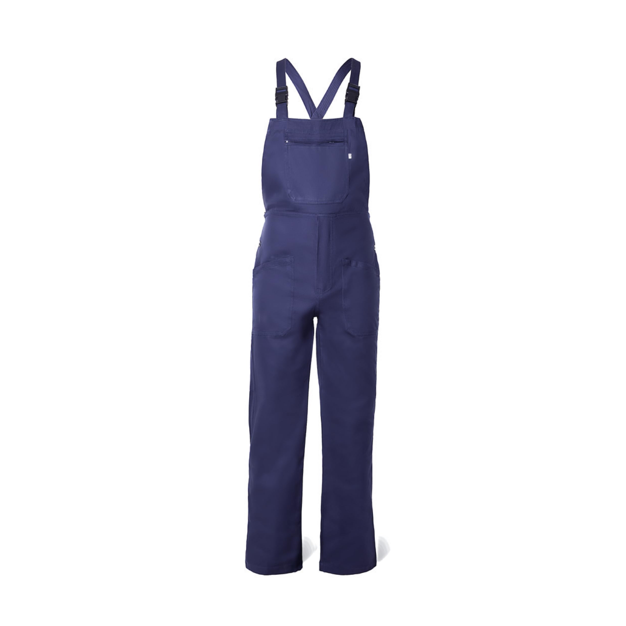 Salopette da lavoro uomo in cotone massaua blu, pantaloni da lavoro uomo con tasche, tuta da lavoro uomo con tasche 44-64