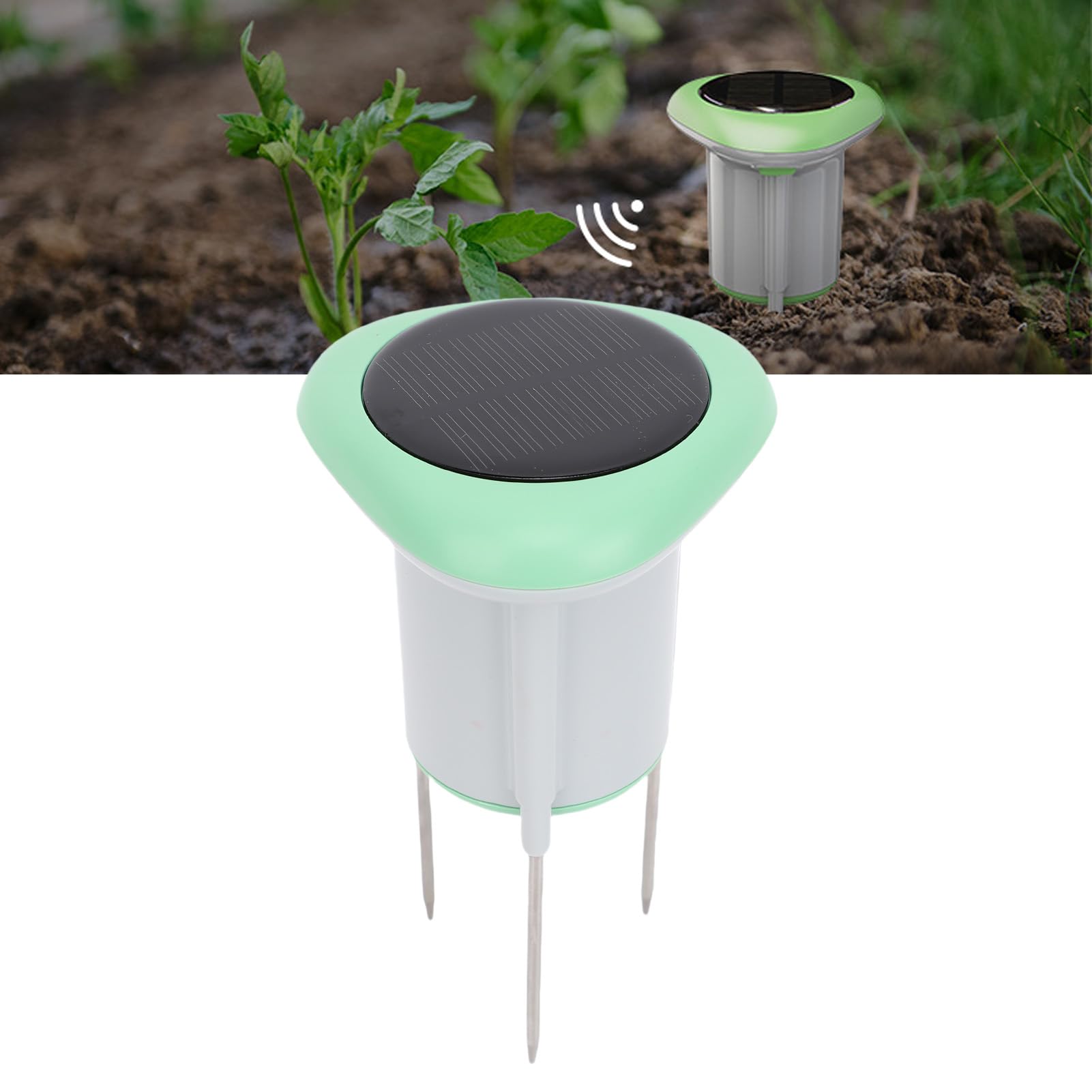 Sensor Solar Suelo WiFi, Medidor Humedad Temperatura IP66