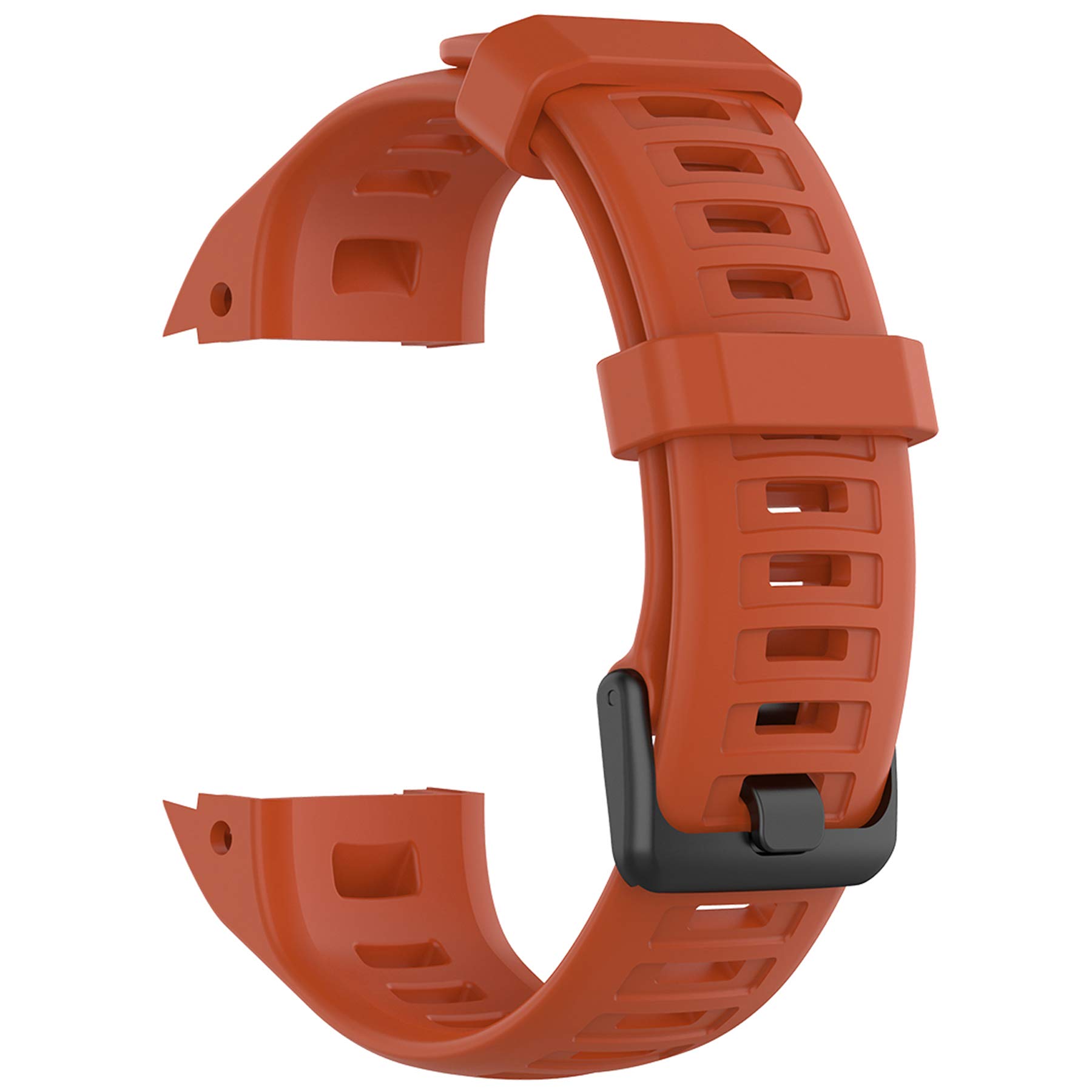 Pasek z etui kompatybilny z Garmin Instinct dla kobiet i mężczyzn, miękki silikonowy pasek do zegarka Garmin Instinct Tide/Tactical/Dual/Power Surf/Power/Esports Watch (pomarańczowy pasek +