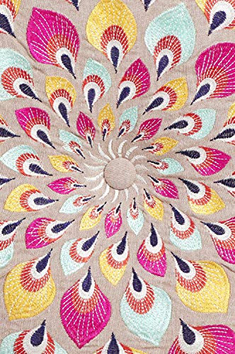 Runder Pouf Sitzpouf aus Baumwolle Azet -1- ø 50cm Rund Mit Füllung | Sitzkissen Bodenkissen Kissen Orientalisch… – Bild 6