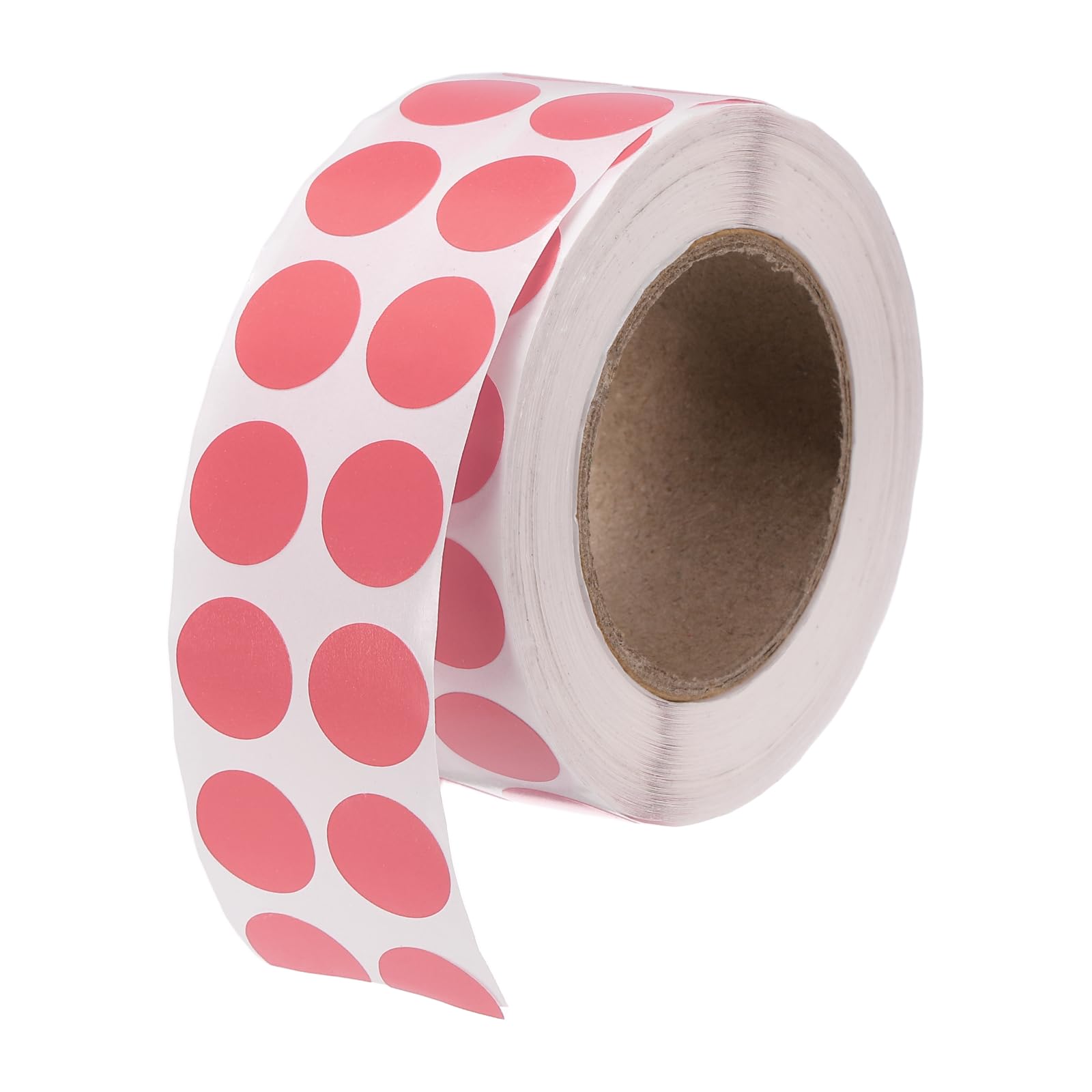 PATIKIL 2000 Pcs Colored Dots Stickers, 13mm Adhesive Round Color Coding Labels Sticky Polka Circle Price Stickers for Classroom Office Papers Shop, Pink (2000 Pcs Per Roll, 1 Roll)