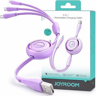 جوي روم Joyroom s-a40 Colorful Series 3 5a 3-in-1 Mini Retractable Charging Cable