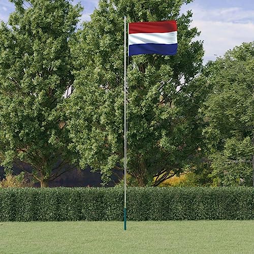 Drapeau des Pays-Bas et mât 6,23 m en aluminium durable - 2