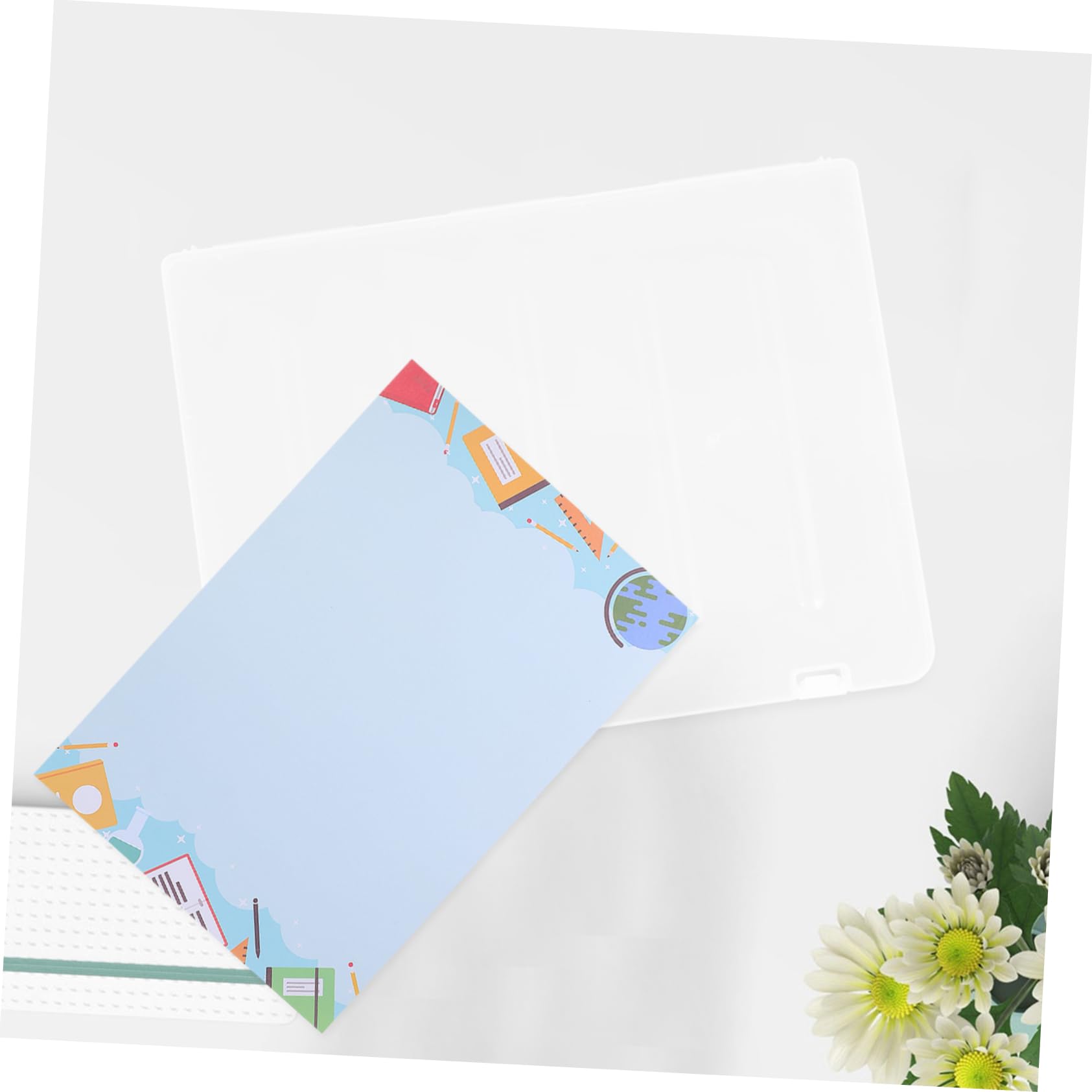Uonlytech Scatola Organizer Documenti Trasparente PP 4 Pezzi per Ufficio