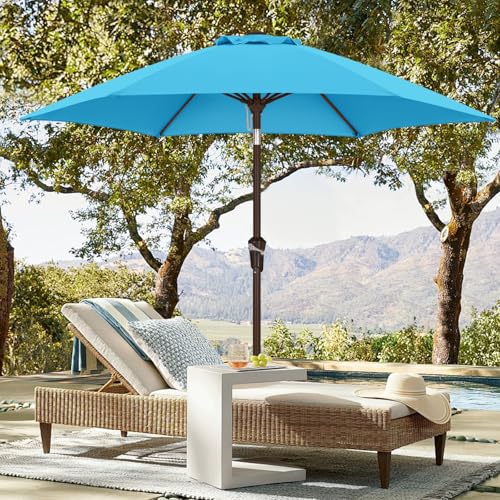 Image of ABCCANOPY 7.5FT Patio Umbrella Outdoor 6 RibsTable Umbrella | Fade & UV Resistant Fabric,6 Fiberglass Ribs,Smooth Crank System,Wind Resistance,Great for Patio,Backyard,Garden,Deck