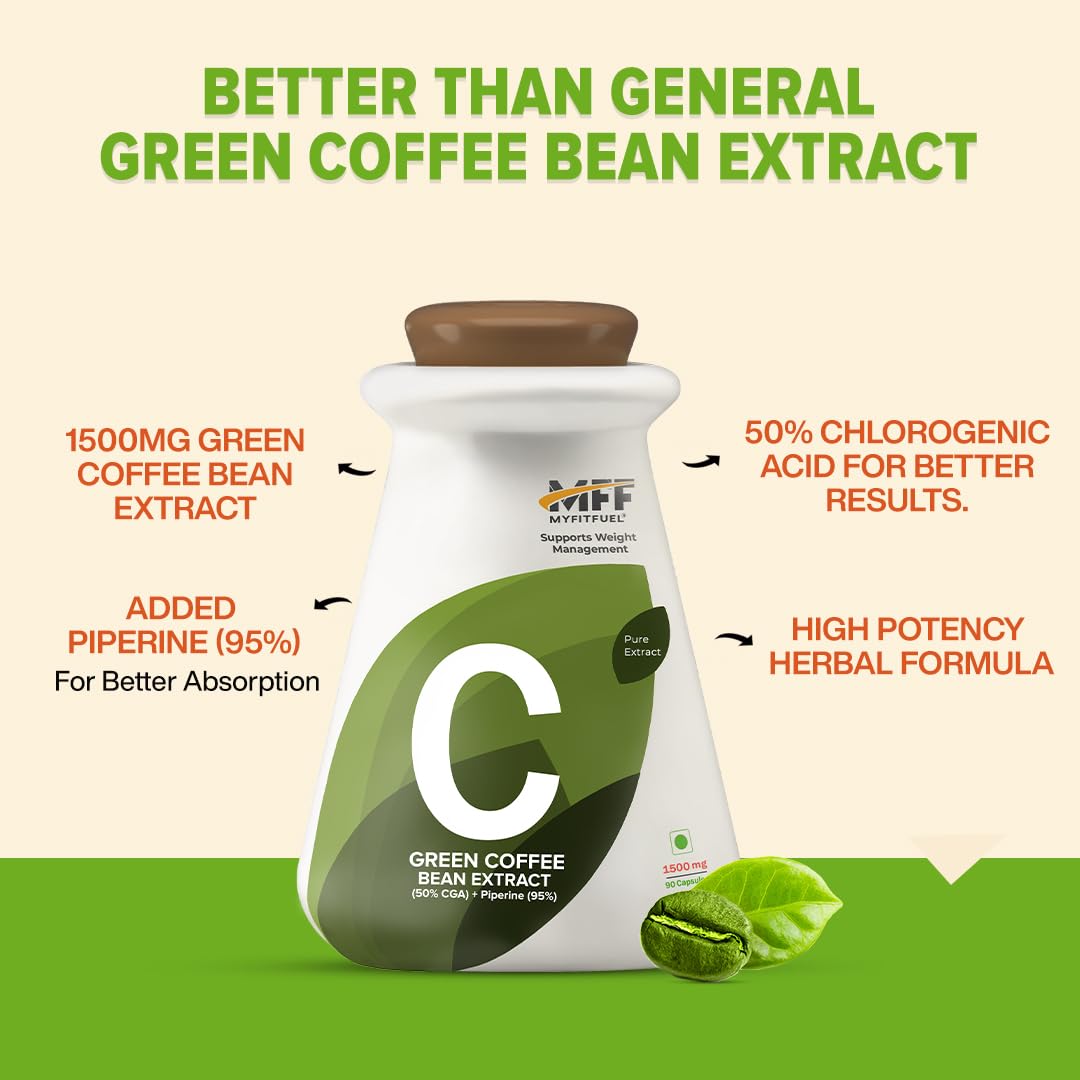 Buy Now Green Coffee Bean Extract (50% Cga) With Piperine 95%, (1500... 1 Buy Now Green Coffee Bean Extract (50% Cga) With Piperine 95%, (1500...