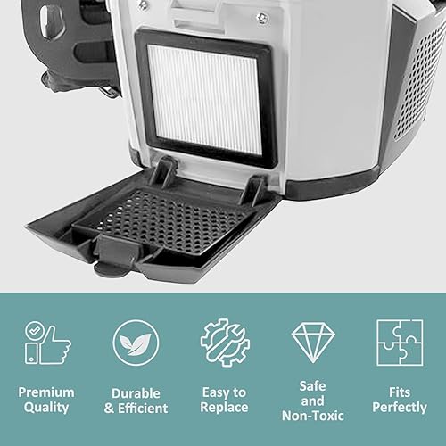 Miniatura 6 de Paquete de 2 833954 841708 - Cubierta de filtro Hepa para aspiradora ProTeam 107303 107310 107363 ProVac Super Coach Pro 10 y Super Coach Pro 6