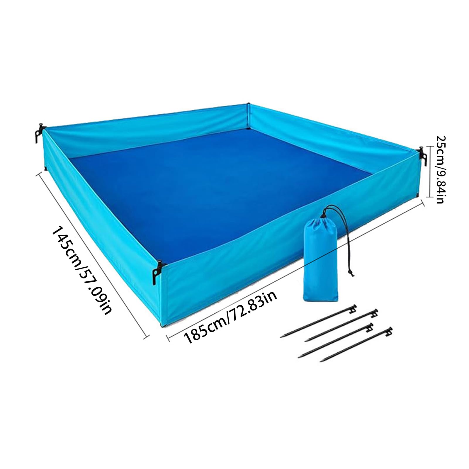 Esterilla antiarena avanzada para la zona de actividad de los niños. Tejido fuerte y anclaje al suelo resistente al viento Season Beach Essential Gear