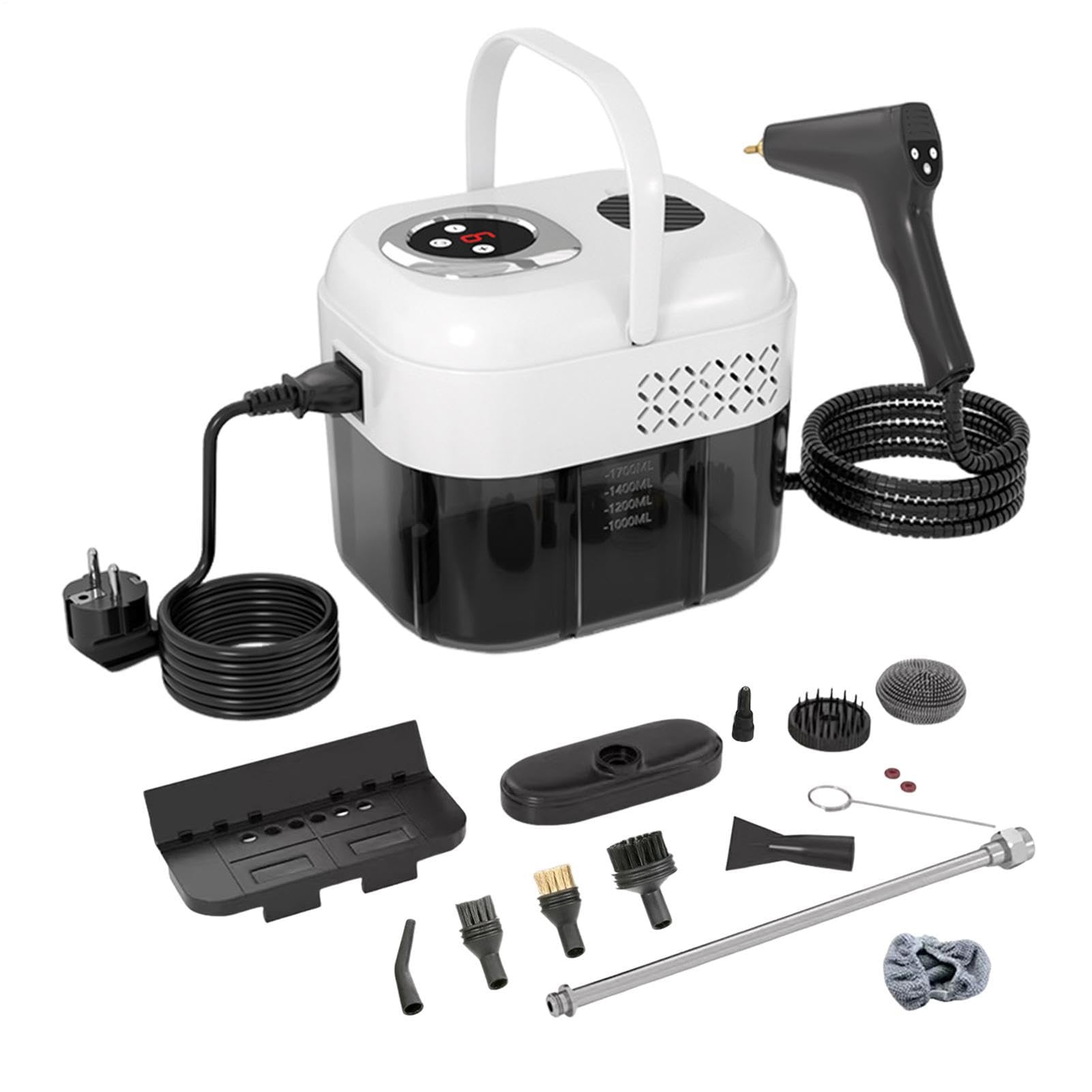 Limpiador a vapor para limpieza Máquina de limpieza portátil de 6 niveles | Limpiador a vapor para el baño Apto Para Sofá, Canapé, Muebles, Alfombra, Suelo De Madera, Tapicería, Azulejos Y Baldosa