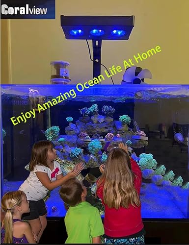 Miniatura 3 de Aquarium Reef LED Light 30 Watts A029 Aqua Knight V2 Dimmable Full Spectrum Marine Saltwater Coral LED Light with Touch Control for Nano Tank LPS