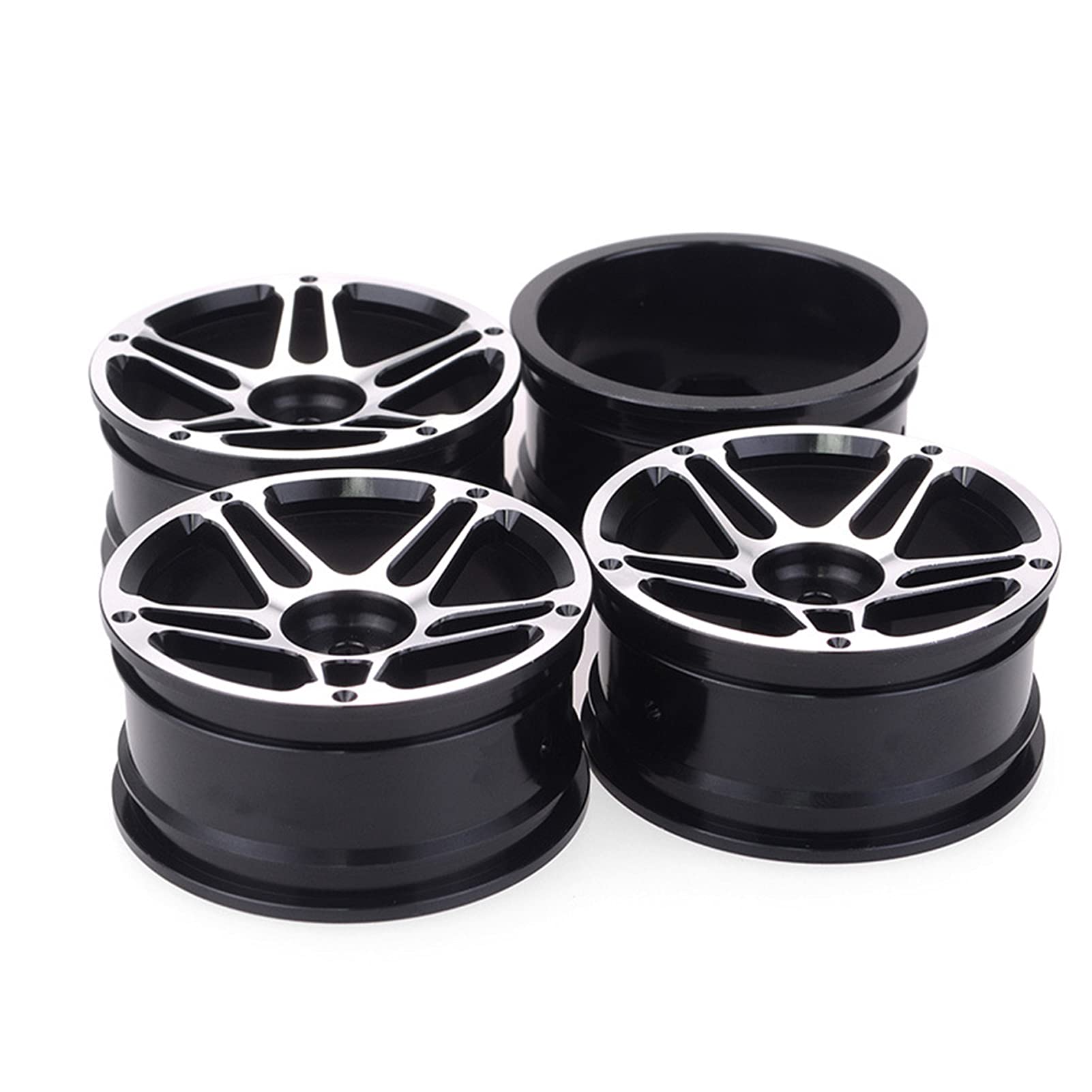 KEEDA 65mm Tires and Metal Wheels Rims for 1/10 RC On Road Drift Touring Car HSP HPI Tamiya Parts (Black) - Image 3