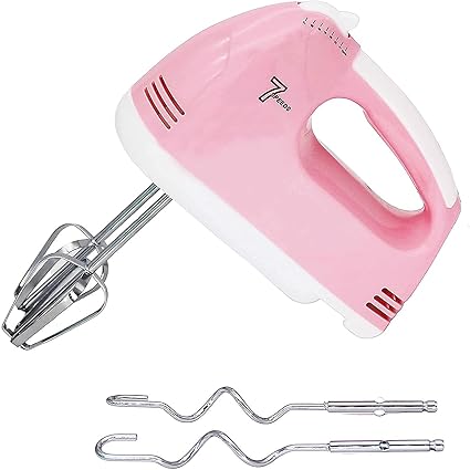 SynSo Hand Mixer Electric 7 Speed hand mixer electric with Turbo for Whipping Mixing Egg White Butter Cakes Dough Batters Jam Cream