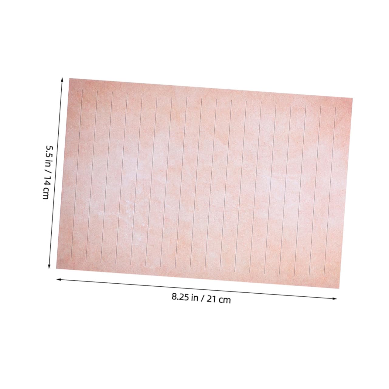 100 Sets Vintage-Papierumschläge Dekor Schreibwaren Schreibpapier Alt Aussehendes Papier Vintage-Briefpapier Liniertes Briefpapier Vintage-Postkartenpapier Hellbraun