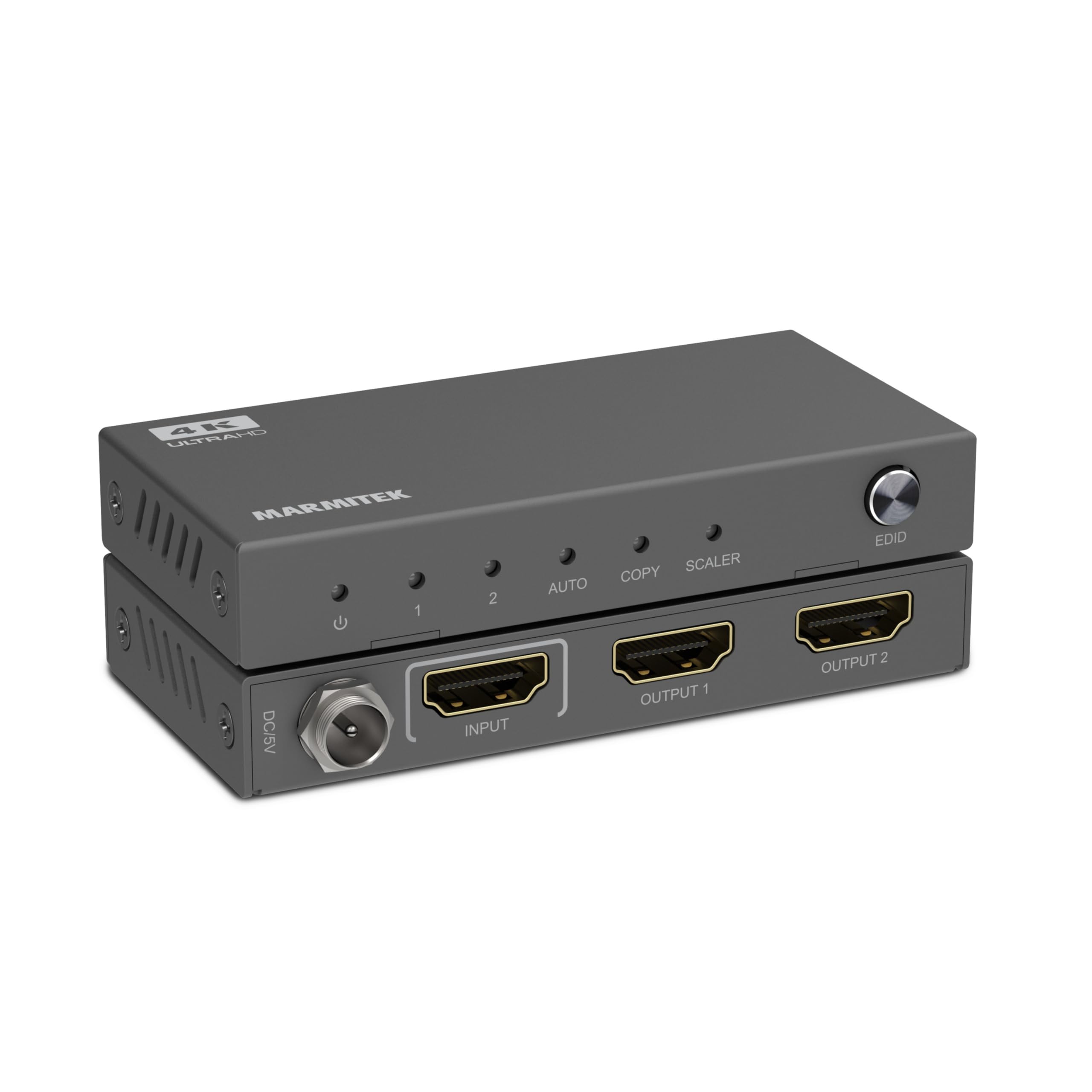 Marmitek Split 612 Pro - HDMI Splitter 4K60 1 EIN 2 Aus UHD HDR EDID TV