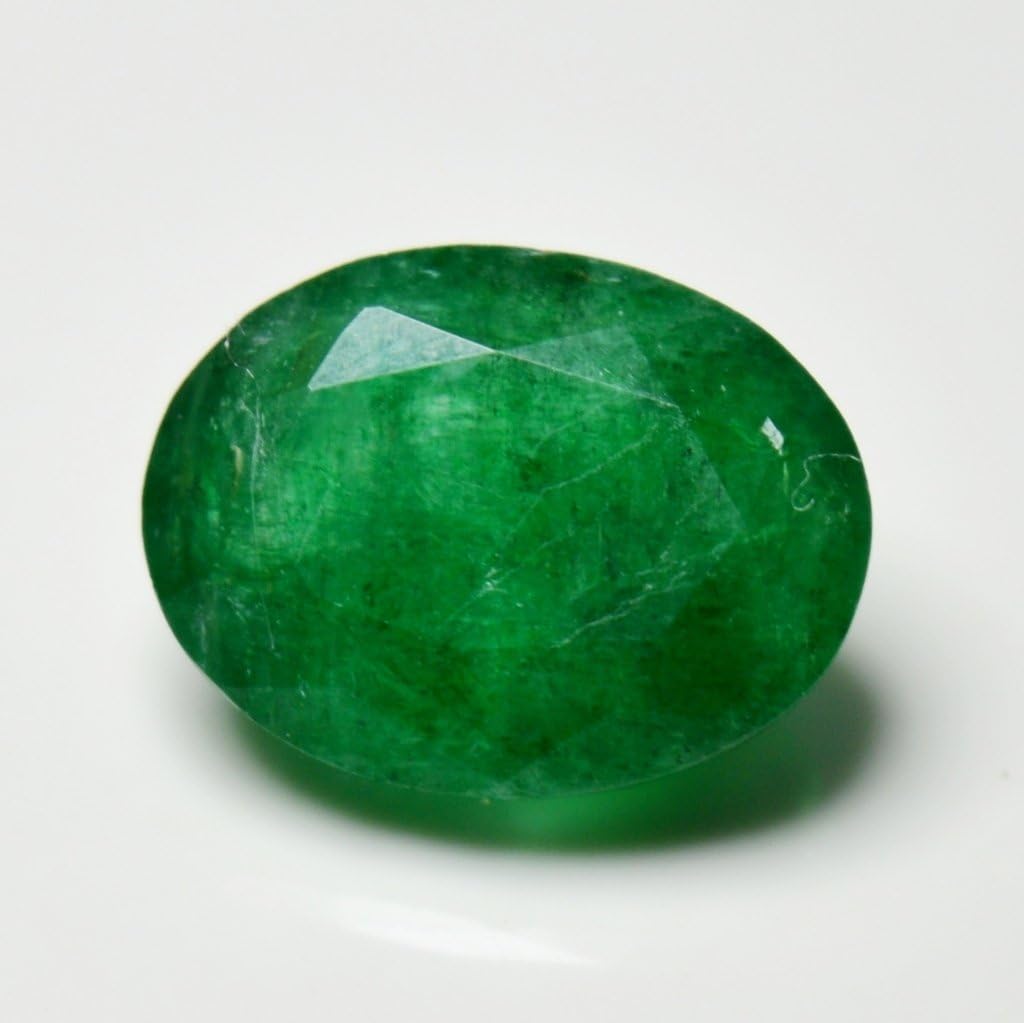 Natural Genuine Emerald Loose Gemstone 9.5 Carat Oval Shape May Birthstone at Wholesale Price
