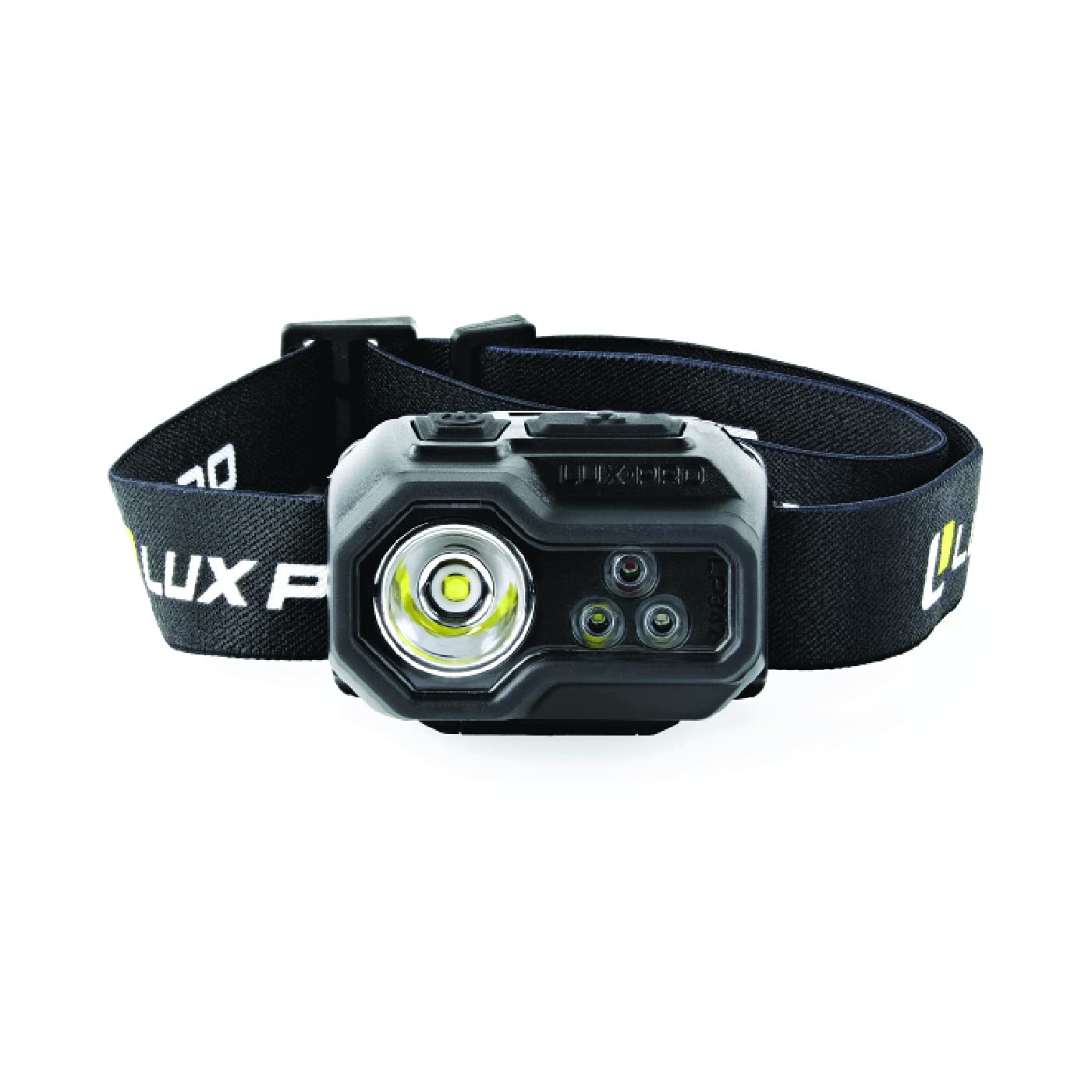 LUXPRO Ultra Bright Multi-Function 450 Lumen Multi-Color LED Headlamp - Portable LED Light for Up to 5 Hours of Use - Outdoor Lighting or Emergency Light with Adjustable Headband - Includes Batteries