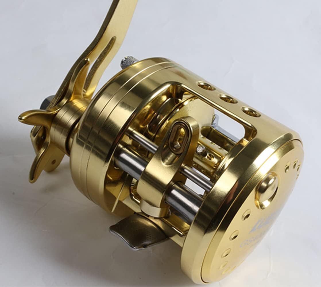 Slow Jigging Full Metal Reel High Gear Ratio Speed 5.1:1 Max Drag 10kg 8+1BB Slow Jig Fishing Reel Trolling Reel(Right Hand)