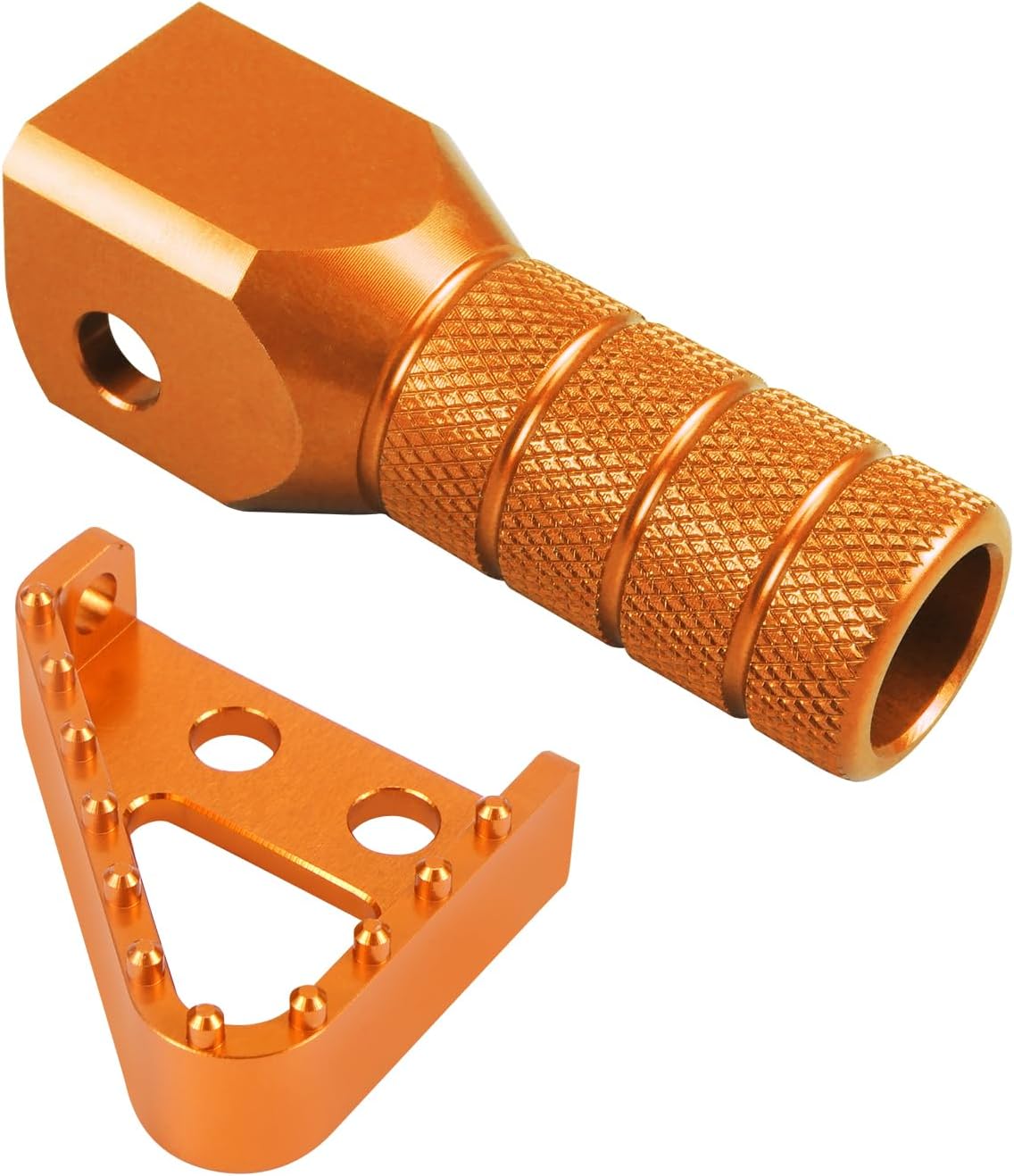 NICECNC Dirt Bike Brake Pedal Plate Shift Pedal Tip Kit Compatible with KTM 125-530 SX SX-F EXC EXC-F XC XCW XCF SMR SMC 2004-2015,Aluminum Motorcycle