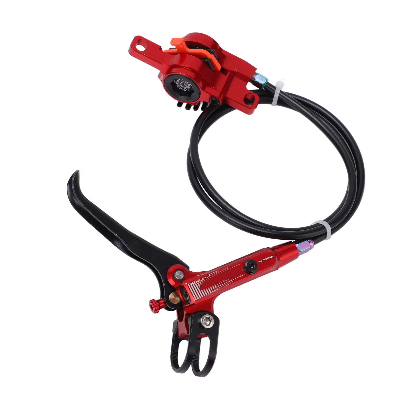 MEIJUN vtt vélo avant huile frein à disque Rotor étrier vélo hydraulique étriers de frein à disque (Rouge)