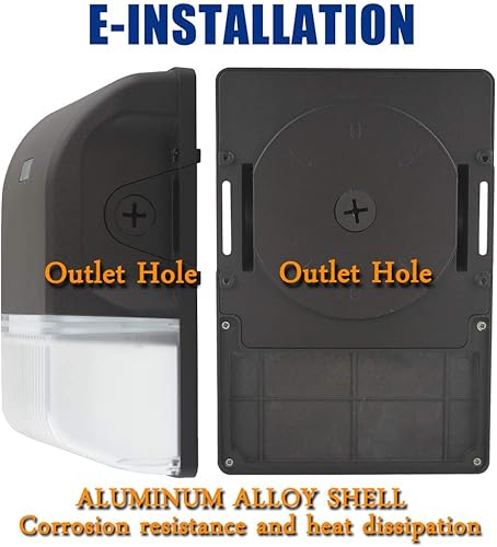 Miniatura 4 de dephen Paquete de pared LED de 30 W, fotocélula del atardecer al amanecer, iluminación exterior 4050lm 5000K, paquete de pared LED 100-277Vac 150W