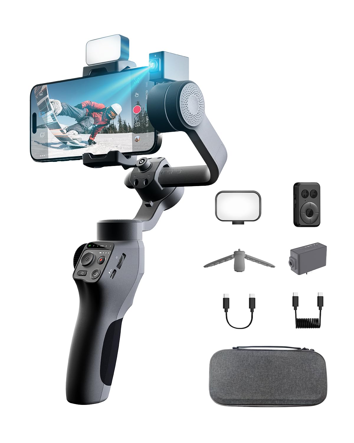 FUNSNAP C05 Kit Gimbal Stabilizer for Smartphone, iPhone Gimbal 3