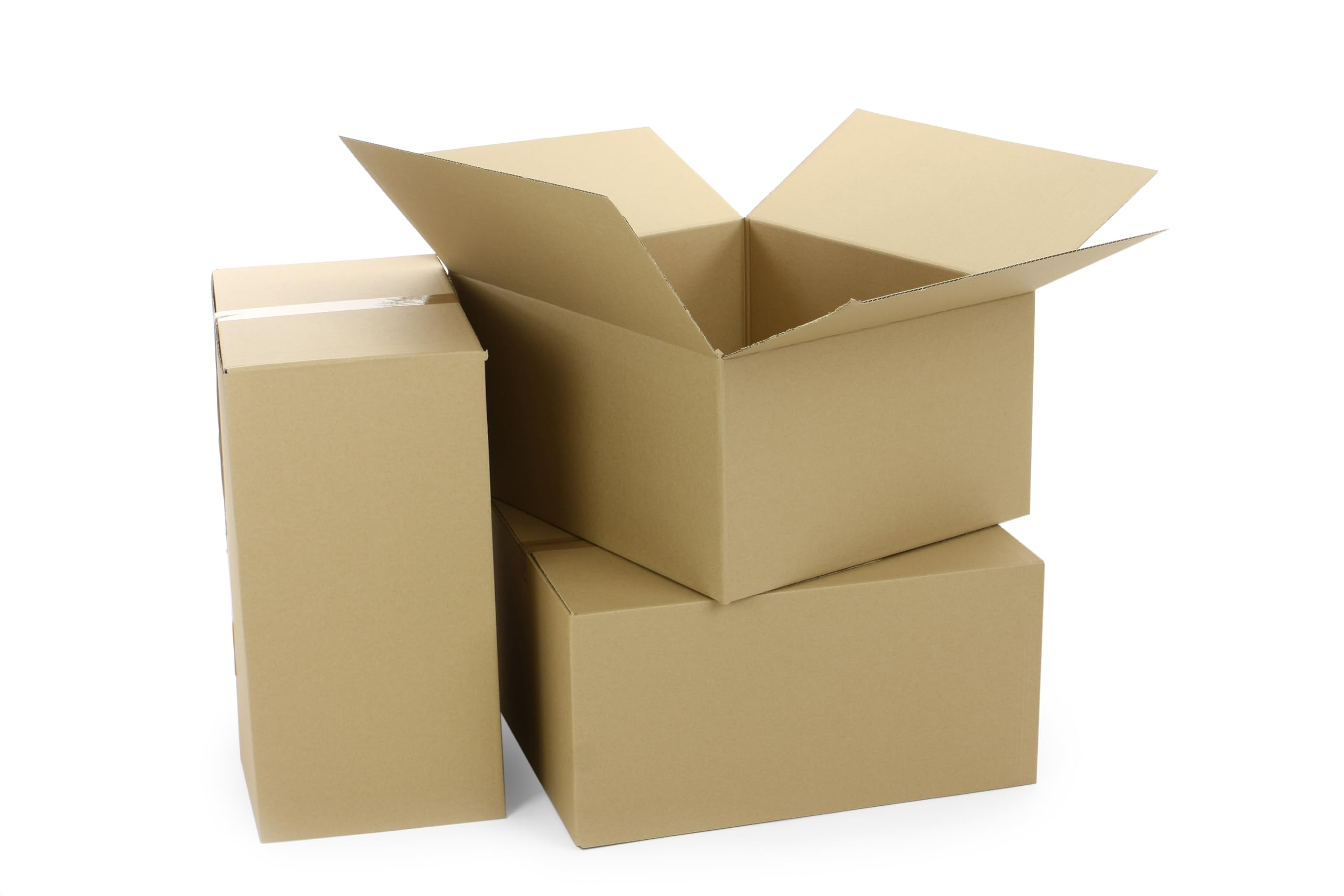300 Stück Faltkarton 150x100x100 mm Versandkarton klein E-commerce Karton 1-Wellig Braun Kartonage Verpackung Postkarton Versandschachtel Paket Päckchen